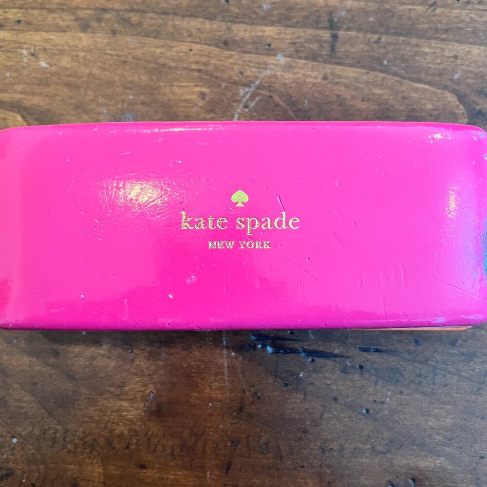 KATE SPADE Eye Glass Case Pink & Orange